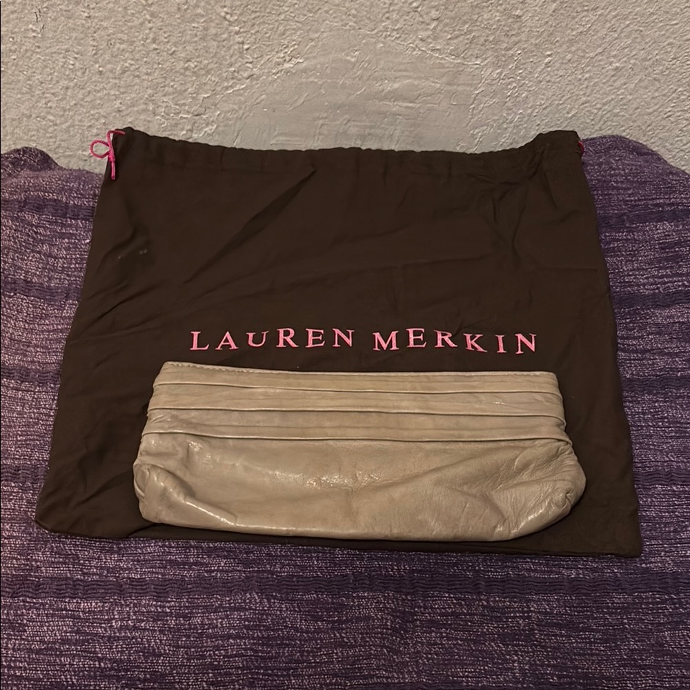 Lauren Merkin Beige Clutch